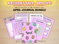 April Journal Bundle - Easter - PRINTABLE Journal Pages - PRE-COLOURED Pages - March Planner - March Agenda - Printable Planner product logo