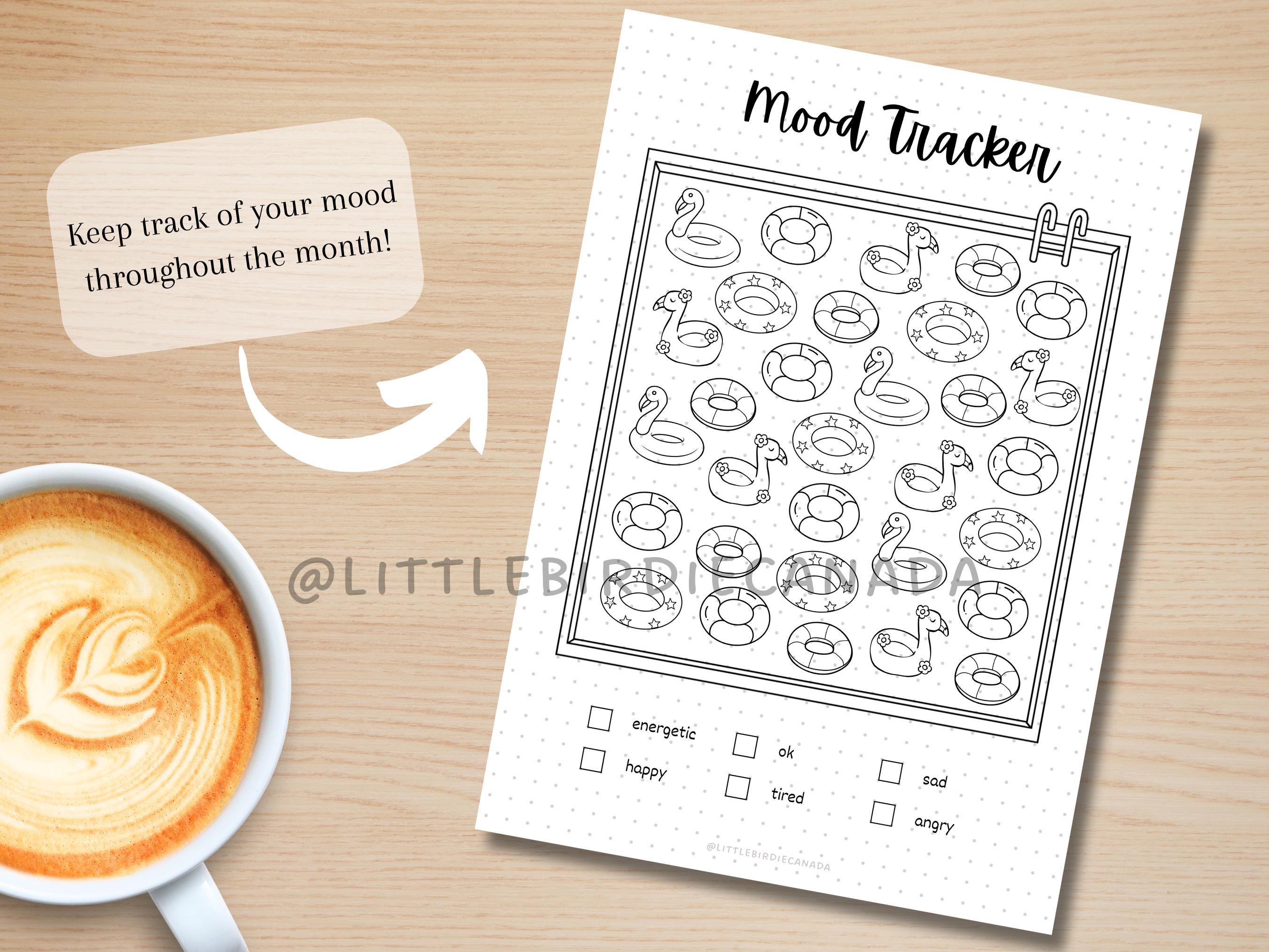BIG Mood Tracker Bundle - PRINTABLE Journal Pages - Digital Planner ...