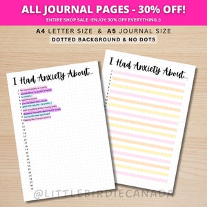 Anxiety Trigger Tracker - PRINTABLE Journal Page - Mental Health - Anxiety Tracker - Habit Tracker - Anxiety Journal - Anxiety Worksheet