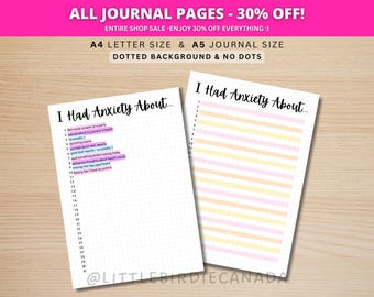 Anxiety Trigger Tracker - PRINTABLE Journal Page - Mental Health - Anxiety Tracker - Habit Tracker - Anxiety Journal - Anxiety Worksheet
