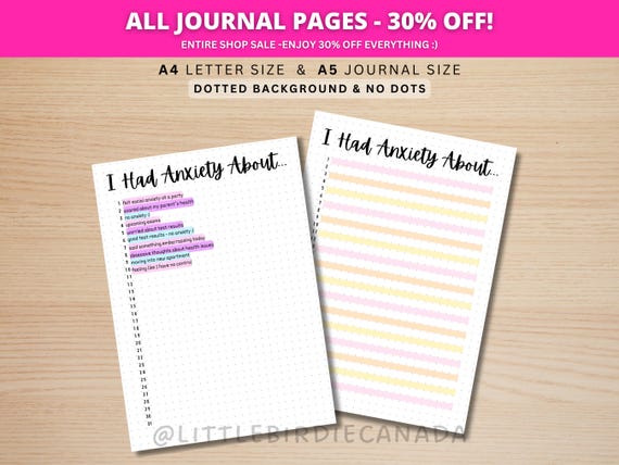 Anxiety Trigger Tracker - PRINTABLE Journal Page - Mental Health - Anxiety Tracker - Habit Tracker - Anxiety Journal - Anxiety Worksheet