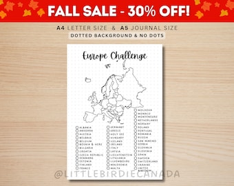 European Countries Challenge | Bucket List
