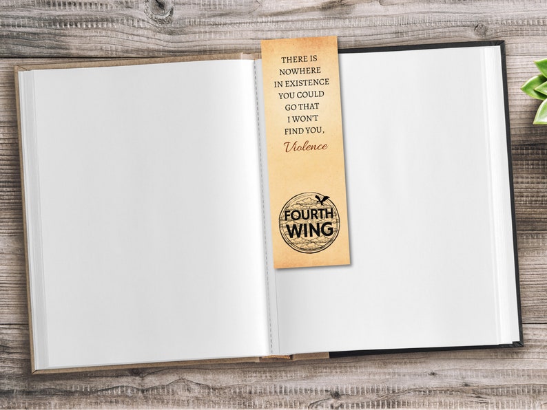 Fourth Wing Bookmark Printable Bookmark Quote Bookmark - Etsy