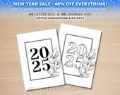 2025 Cover Page - 2025 Journal Page - PRINTABLE Title Page - 2025 Title Page - 2025 Planner Cover - Printable Cover Page - A5 & A4 Size