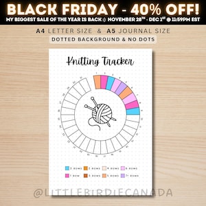 Seguimiento de tejido - Página de diario IMPRIMIBLE - Seguimiento de hábitos - Seguimiento de tejido - Página de diario de tejido - Seguimiento de tejido - Seguimiento de aficiones