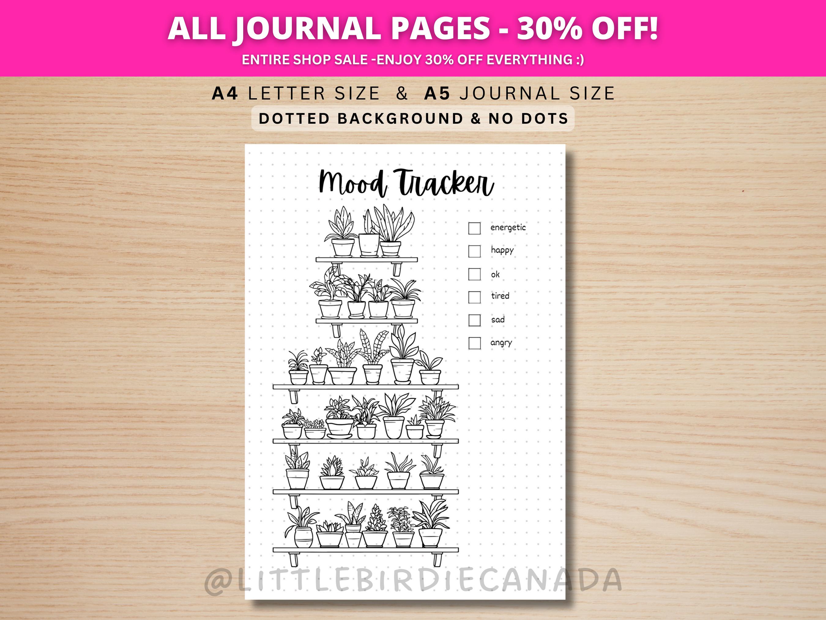 Plant Mood Tracker - PRINTABLE Journal Page - Planner Page - Feeling ...