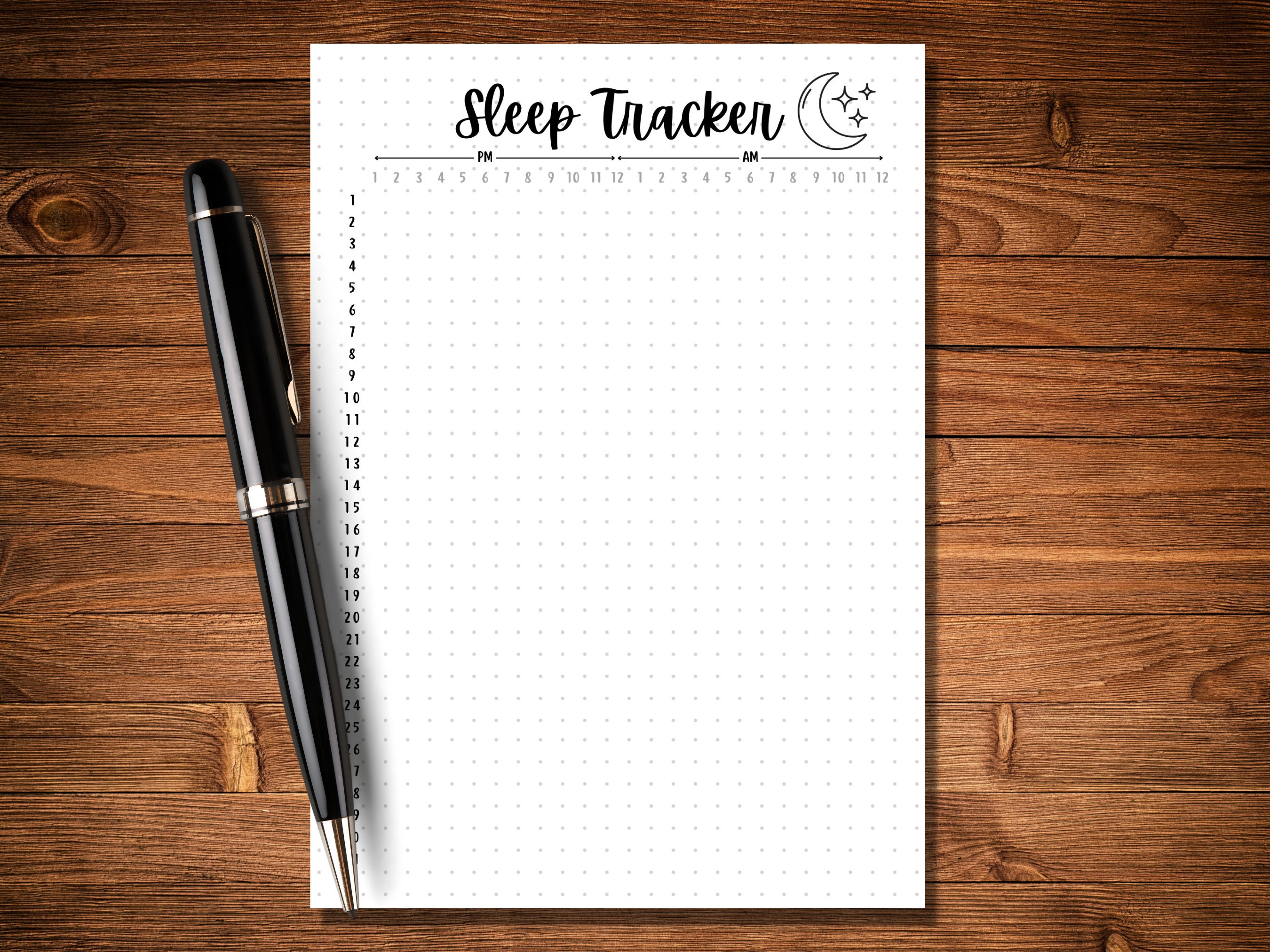Sleep Tracker - PRINTABLE Journal Page - Monthly Sleep Tracker - Sleep ...