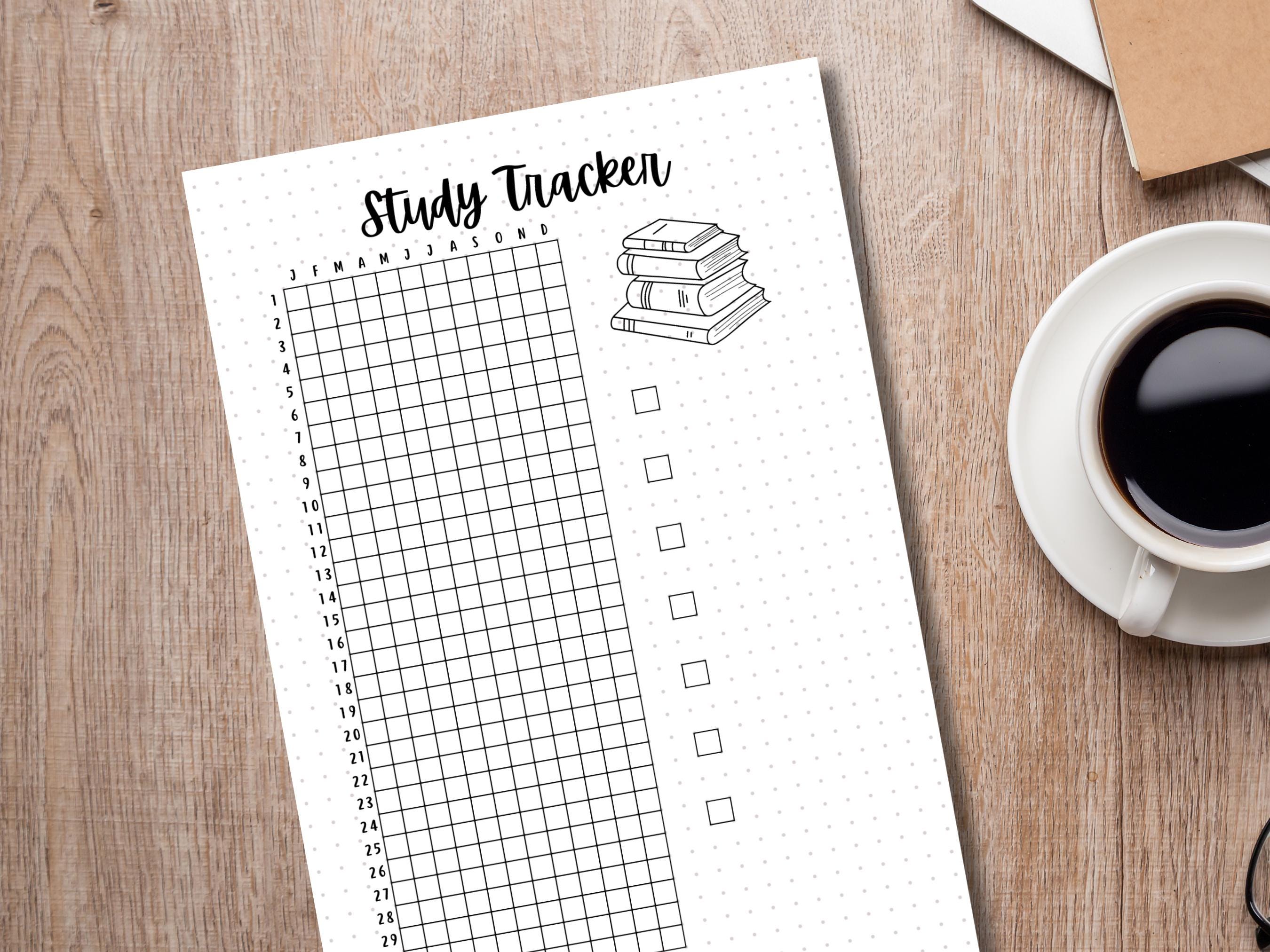 Study Tracker - PRINTABLE Journal Page - Student Journal - Student ...