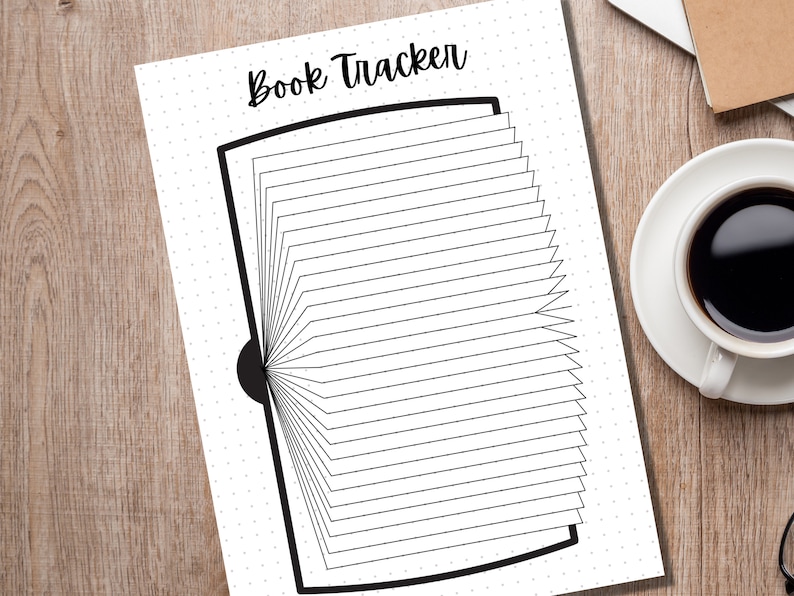 Book Tracker - PRINTABLE Journal Page - Book Journal - Reading Log ...