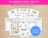 Summer Journal Bundle - PRINTABLE Summer Planner - 17 Journal Pages - Summer Journal Pages - Value Pack - Summer Bucket List