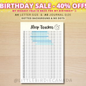 Tracker del sonno 24 ore su 24 - Pagina di diario STAMPABILE - Tracker del sonno mensile - Registro del sonno - Analisi del sonno - Qualità del sonno - Ciclo del sonno