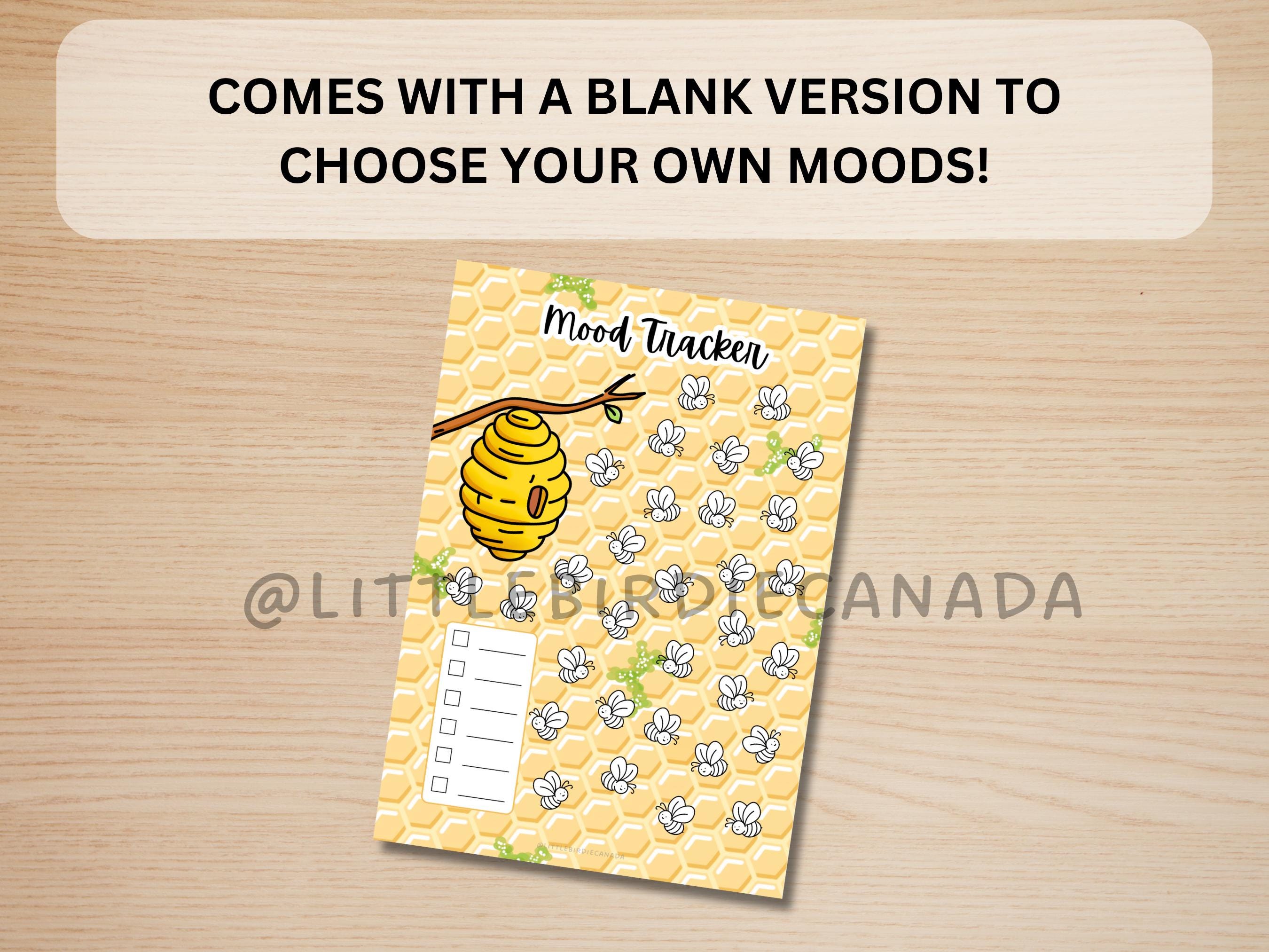 Bee Mood Tracker - PRINTABLE Journal Page - Colored Journal Page - Etsy ...