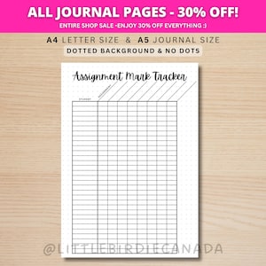 Seguimiento de calificaciones de tareas - Planificador para docentes IMPRIMIBLE - Seguimiento de calificaciones - Seguimiento de calificaciones - Seguimiento de calificaciones de estudiantes - Hoja de calificación de estudiantes