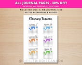 Cleaning Tracker - PRINTABLE Journal Page - Cleaning List - Chores Tracker - Chores List - Cleaning To Do List - Cleaning Log