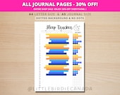 Sleep Tracker - PRINTABLE Journal Page - Monthly Sleep Tracker - Sleep Log - Sleep Analysis - Sleep Quality - Sleep Cycle - Planner Page