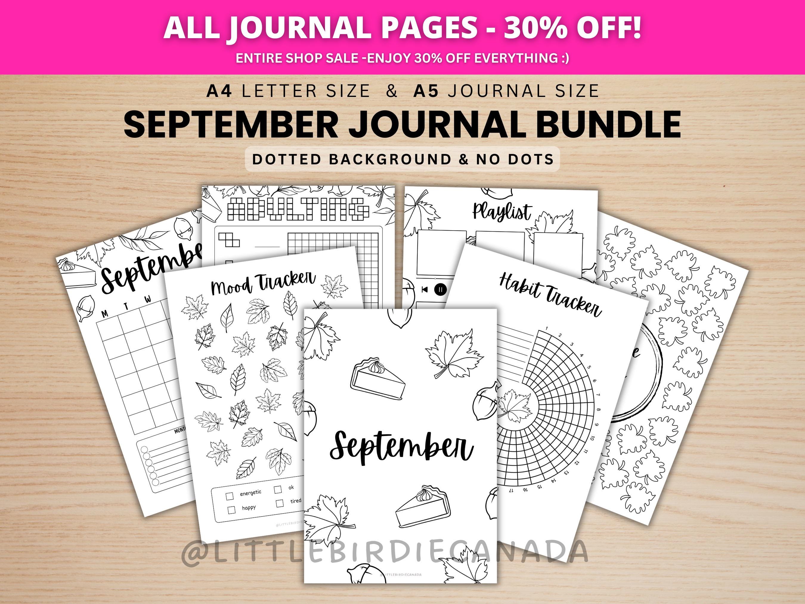 septemberページ September Title Page - Autumn - September Calendar - PRINTABLE