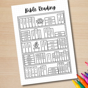 Bible Reading Tracker - PRINTABLE Journal Page - Bible Tracker - Bible ...