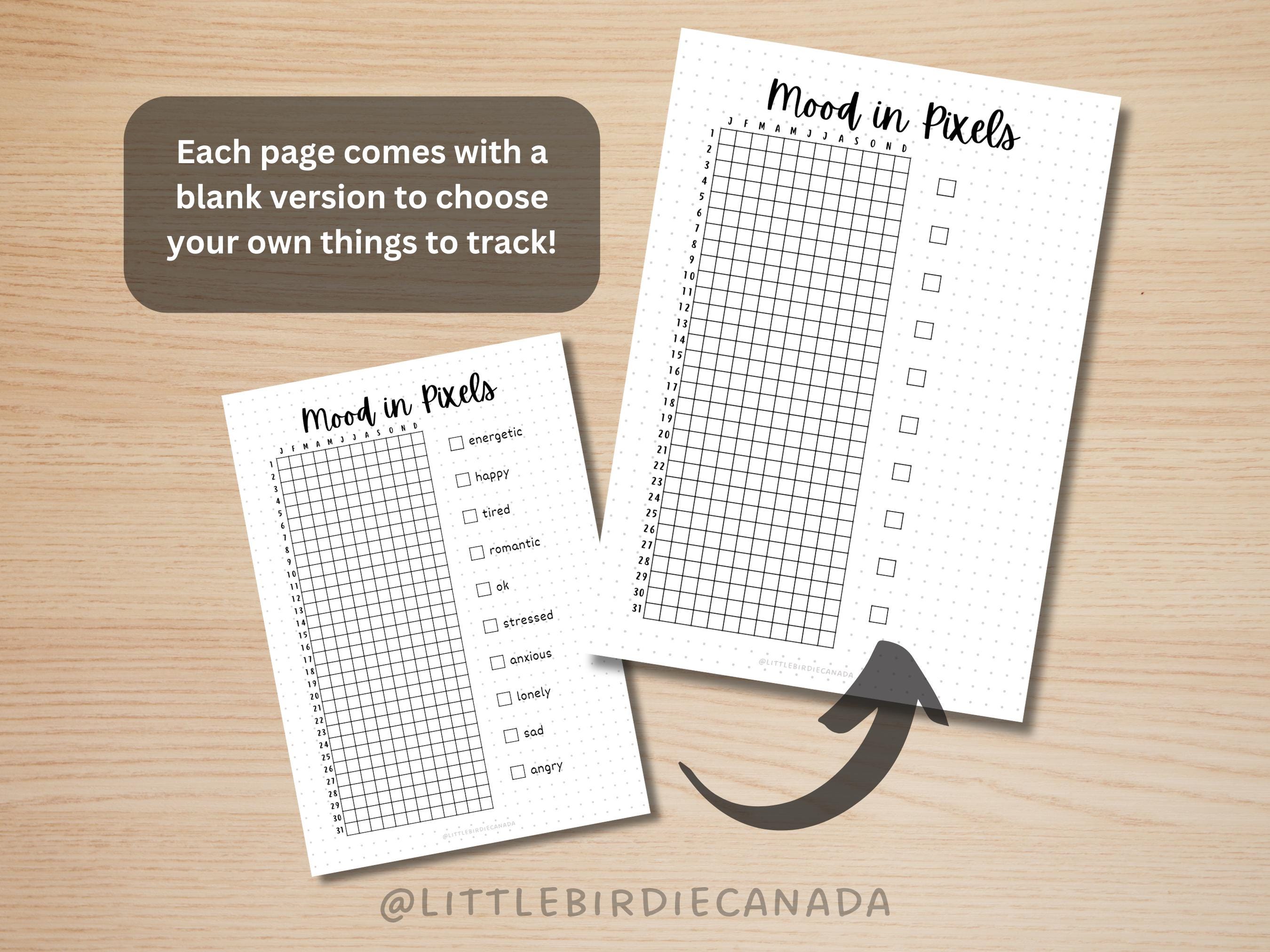 Yearly Trackers Bundle - PRINTABLE Journal Pages - Digital Planner ...