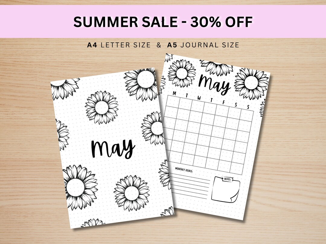 May Title Page May Calendar PRINTABLE Calendar Printable Title Page ...