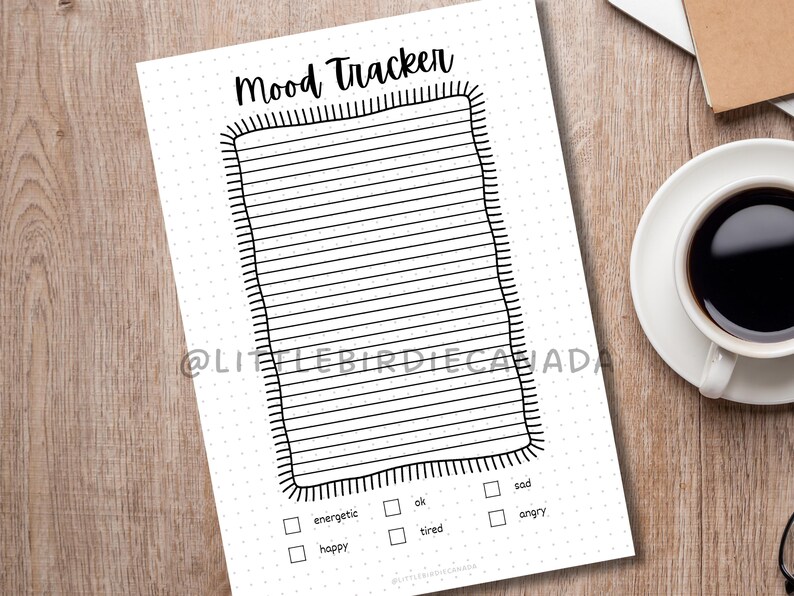 Picnic Blanket Mood Tracker - PRINTABLE Journal Page - Picnic Theme ...