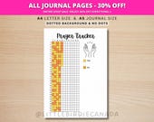Prayer Tracker - PRINTABLE Journal Page - Prayer Journal - Track Praying - Daily Prayer - Bible Studies - Prayer Journal Page