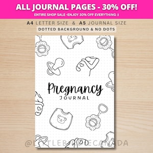 Pregnancy Journal Title Page - PRINTABLE Journal Page - Pregnancy Journal Cover Page - Pregnancy Planner Page - Track Pregnancy Updates
