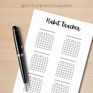 Monthly Trackers Bundle - PRINTABLE Journal Pages - Digital Planner ...