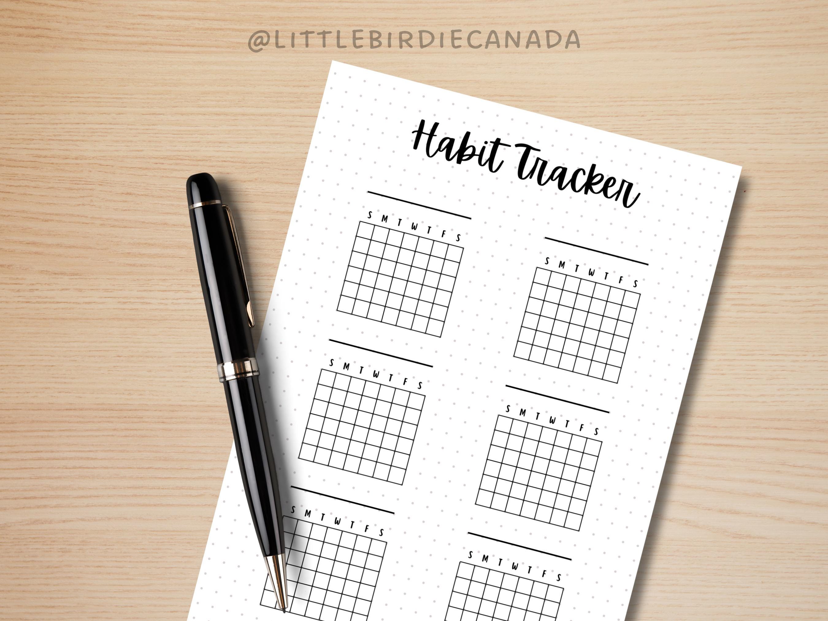 Monthly Trackers Bundle - PRINTABLE Journal Pages - Digital Planner ...