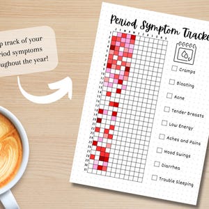 Period Symptom Tracker - PRINTABLE Journal Page - Printable Planner ...