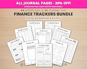 Finance Trackers Bundle - PRINTABLE Journal Pages - Digital Planner Pages - A5 & A4 Size - Value Pack