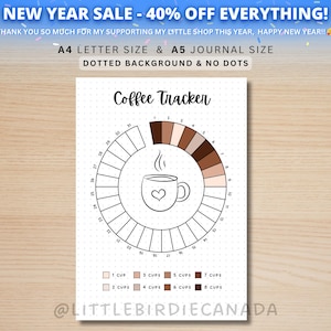 Coffee Tracker - PRINTABLE Journal Page - Planner - Health Tracker ...