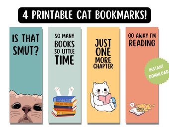 Printable Bookmark Smut Bookmark Printable Funny Bookmark Cat Bookmark For Women Gift For Book Lover Cute Bookmark Is That Smut Bookmark Set