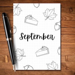 12 Monthly Cover Pages A5 Journal Monthly Title Page Template Monthly ...