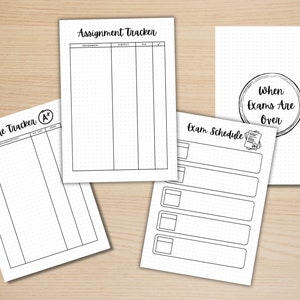 Student Planner Bundle PRINTABLE Student Journal Pages Digital Planner ...
