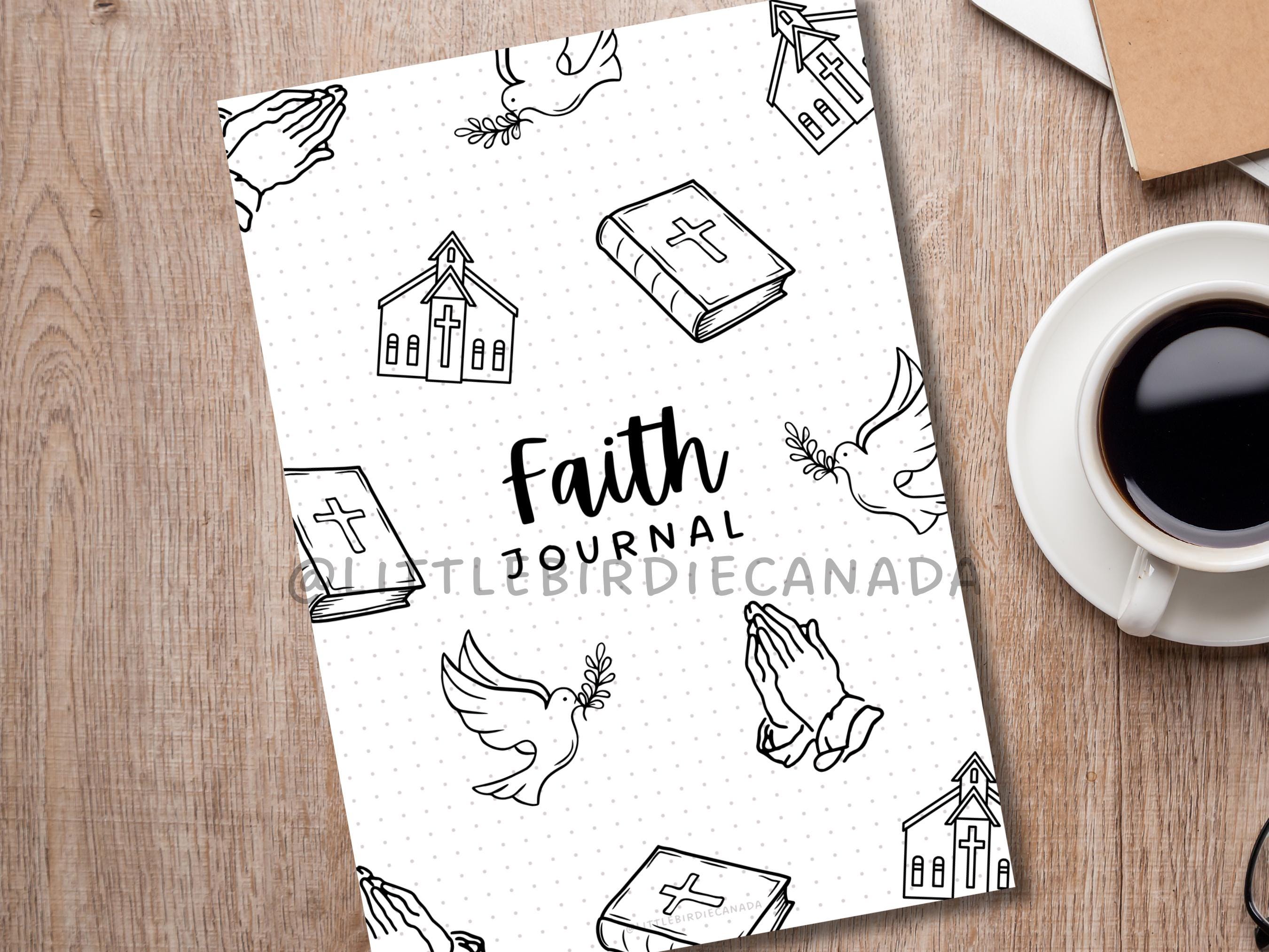Faith Journal Title Page - PRINTABLE Journal Page - Religion Journal ...