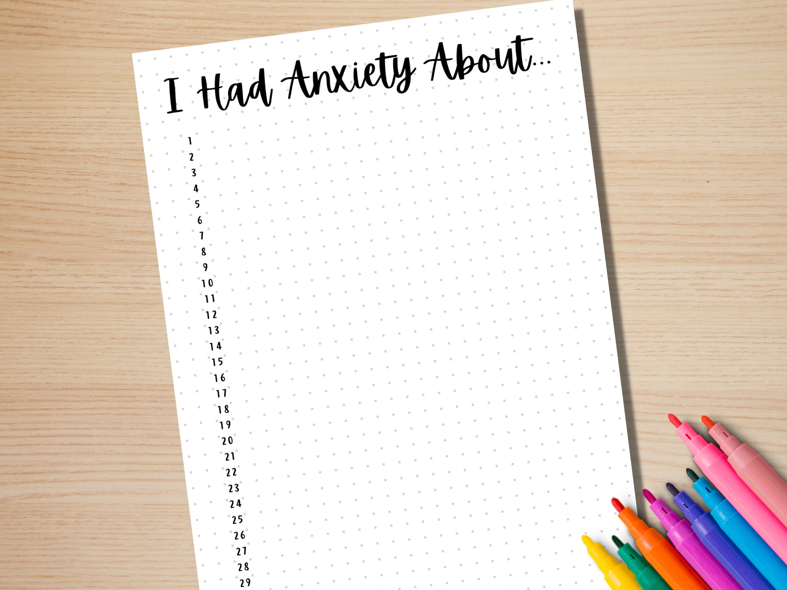Anxiety Trigger Tracker - PRINTABLE Journal Page - Mental Health ...