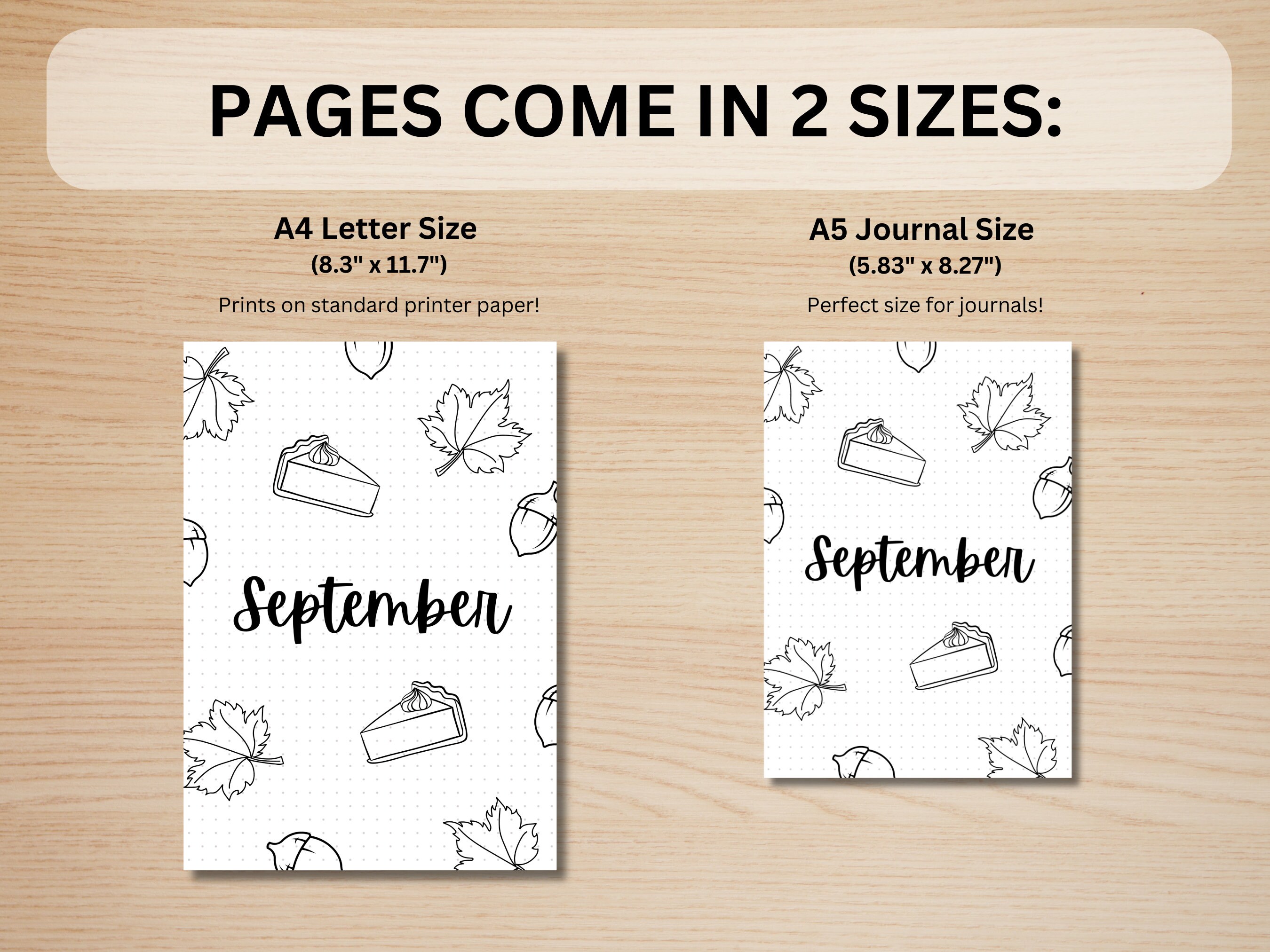 September Title Page - Autumn - September Calendar - PRINTABLE