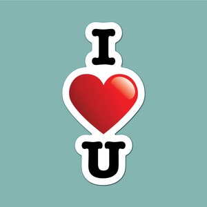 I Heart You Vinyl Sticker