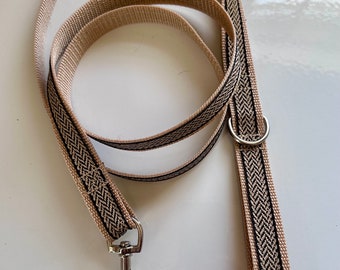 Nylon Dog Leash, nylon webbing, decorative leash, nylon dog lead, durable dog leash,  5 foot dog leash, heavyweight dog lead,