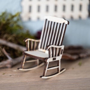 Gnome rocking chair | Gnome prank | Miniature accessories
