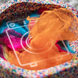 Aktivitätsplatte Waschmaschine aus Acryl für Stapelsteine  Spielzeug Zubehör für kreatives Bauen & Rollenspiel