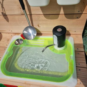 Spühlbecken Einsatz Matschküche für Trofast Box und Flisat Tisch | Montessori | Sinnesspiele | Kinder fördern