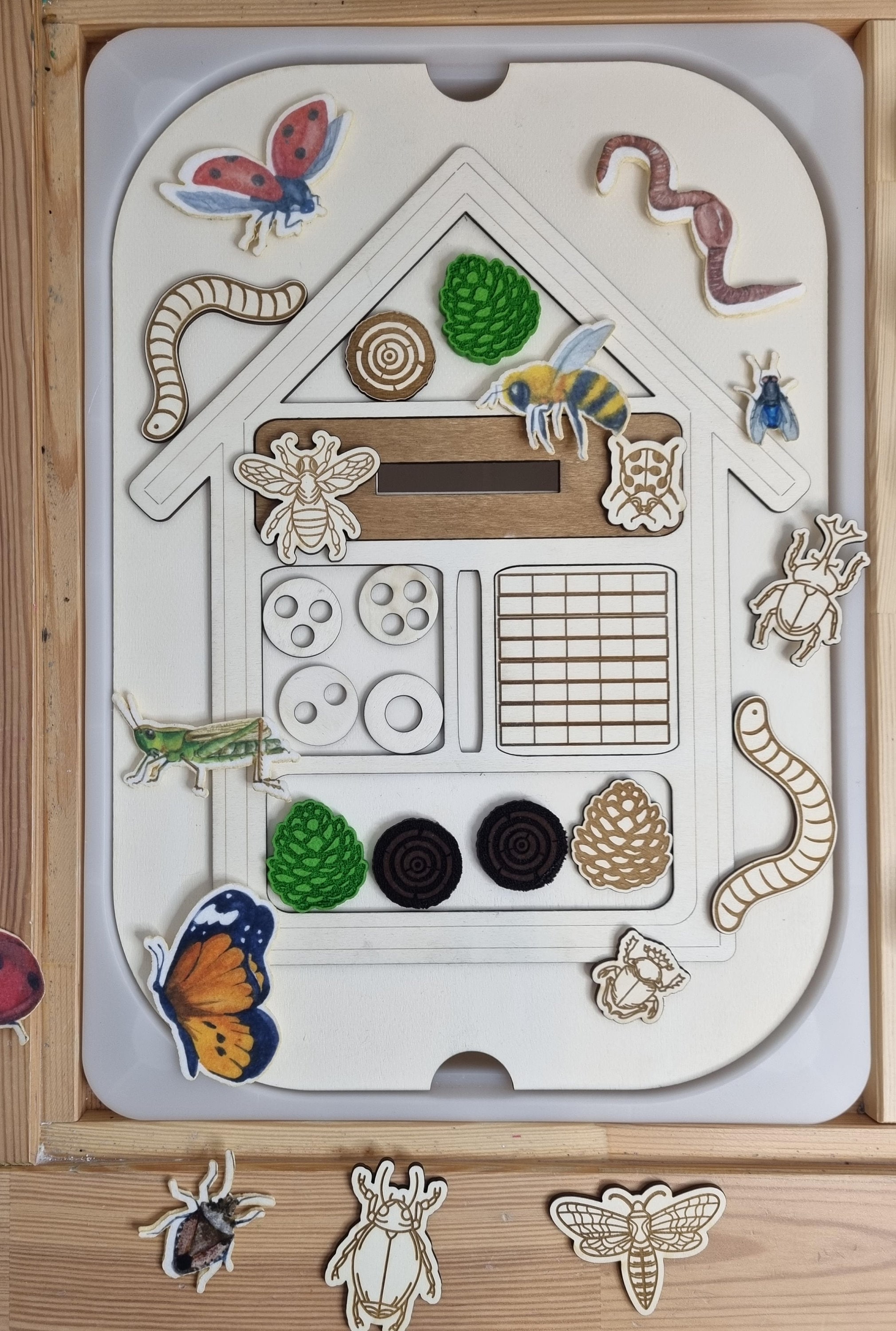 Insect Hotel Sensory Play Insert for Trofast Box and Flisat Table | Montessori | Sensory Games | Promote Children
