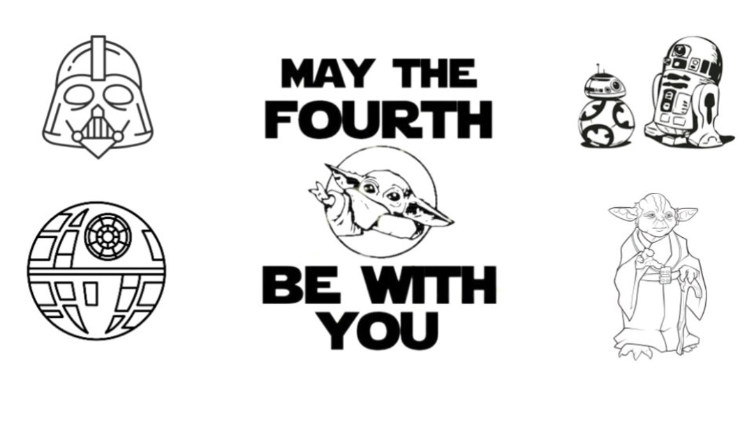 Star Wars Day Coloring Page - Etsy