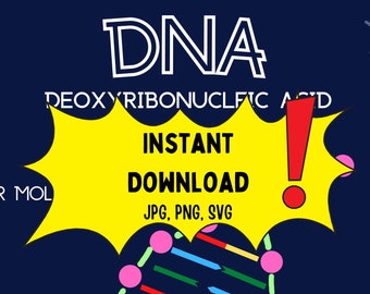 DNA Biology Poster, Education Print, Classroom Art Poster, DIGITAL ...