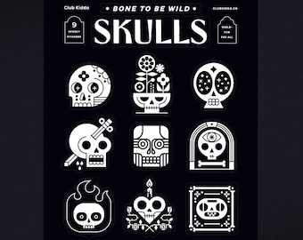 Skulls Sticker Sheets