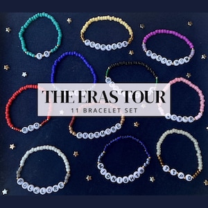 Eras Friendship Bracelet Set: Album Inspired Beaded Bracelets