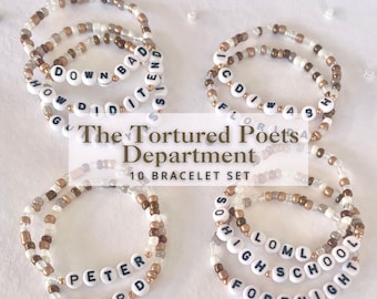 ERAS | TORTURED Friendship Bracelets | Set of 10 Bracelets