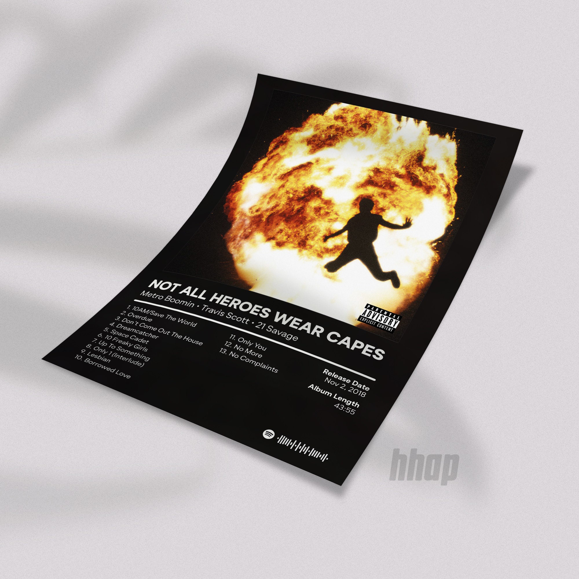 Metro Boomin & 21 Savage Not All Heroes Wear Capes Album Cover Poster(01)