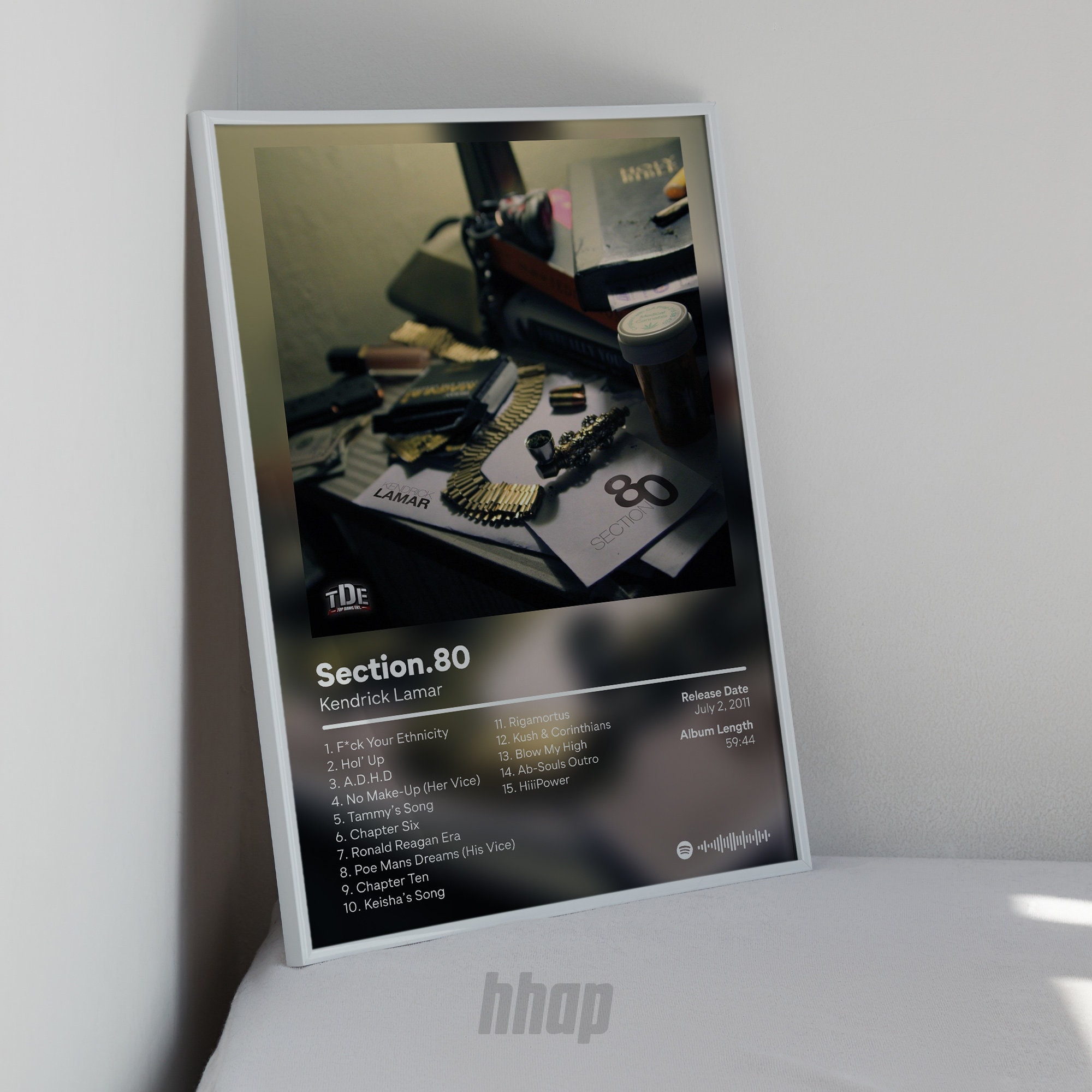 Kendrick Lamar Section 80 Hip Hop Album Poster sold by Toni Cancian